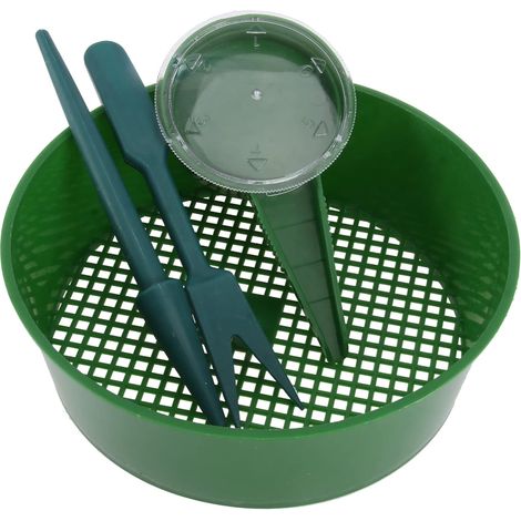 Transplantoir pour Jardinage Outil Pratique Distributeur Semis Planteur Plastique Kit De Repiquage Vert (1/5)
