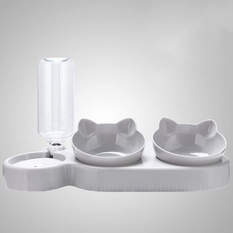 Katzennapf – 3er-Set – 15° geneigt – Erhöht – Elegantes Design