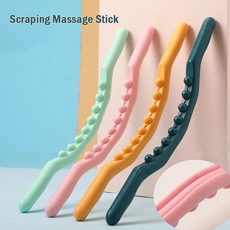 Bâton de massage naturel carbonisé pour massage corporel, massage du dos, outil de spa pour l'acupression et la relaxation (Guasha).-AquaForge