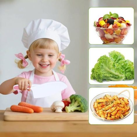 Kit 35 pièces couteaux sécurité cuisine - Montessori coupe et cuisson - Rose COUTEAU DE CUISINE (1/5)