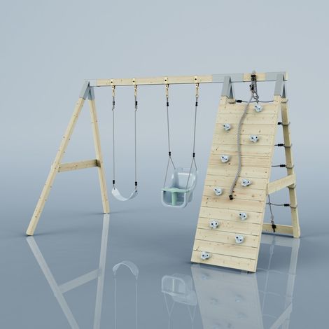 PolarPlay Structure à grimper Coucou Bleu 183 x 322 cm