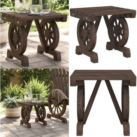 Garten-Fußhocker 40x36,5x38,5 cm Massivholz Tanne - Holz Gartenstuhl - Outdoor Möbel - Gartenhockers - Gartenlounge - Balkonmöbeln - Home & Living (1/5)