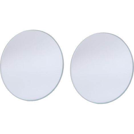 Round HD Glass Blind Spot Mirror with Convex Wide Angle ABS Housing for SUVs, Trucks, Cars, Improved Driving Safety, Durable, Adjustable, Easy Installation (1/5)