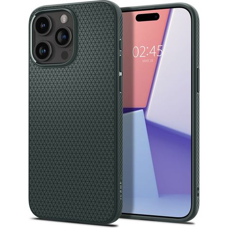 Spigen Liquid Air Green iPhone 15 Pro Max Hülle (1/5)