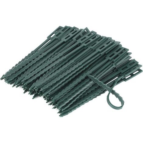 Pair 200 pièces13 cm Attaches de Plantes réglables Attaches de Plantes Flexibles Attaches de Jardin en Plastique pour Le Soutien des Plantes (1/5)