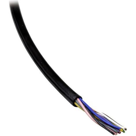 BKL Electronic 1506009/5 Câble de données Li12Y11Y 4 x 0.25 mm² noir 5 m S910141 (1/2)