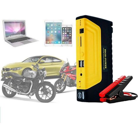 DISCORAMA® - BOOSTER STARTER AVVIATORE BATTERIA AUTO MOTO EMERGENZA POWER BANK PORTATILE 12V (1/5)
