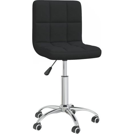 Maison Exclusive - Sedia Girevole da Ufficio Nera in Tessuto