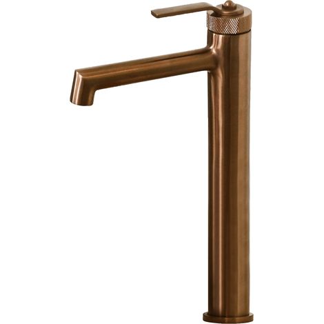 Essebagno Molette Miscelatore per lavabo alto in rame spazzolato
