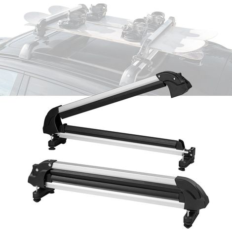 Support de toit pour ski et snowboard 805 cm universel avec verrouillage pour voiture (1/5)