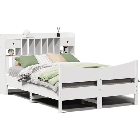 Maison Exclusive - Giroletto senza Materasso Bianco 160x200 cm Legno Massello Pino