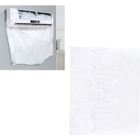 Sac à eau transparent double couche pour climatiseur, idéal pour la chambre et le salon. (1/5)