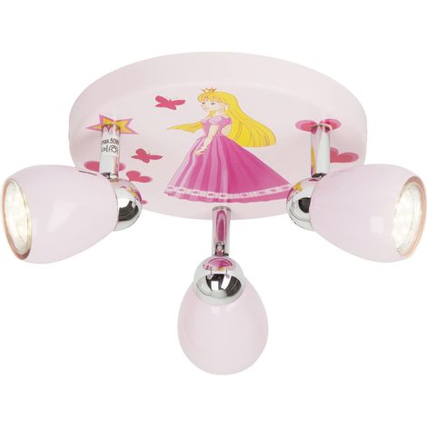 Plafonnier Métal 3 W GU10 Rose (1/4)