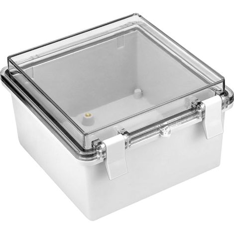 Boite de Dérivation Étanche Exterieur, 150 x 150 x 90 mm, Coffret Electrique Étanche IP65 avec Couvercle Transparent à Charnière (1/5)