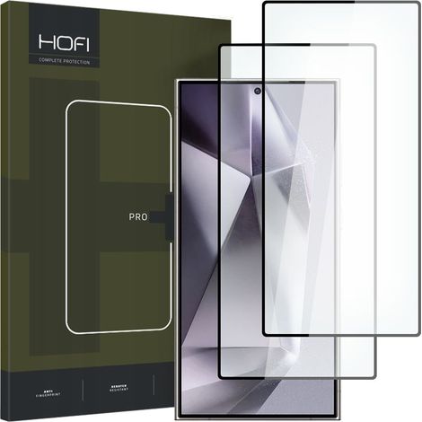 Vetro temperato Hofi Glass PRO+ confezione da 2 per Galaxy S24 Ultra nero (1/4)