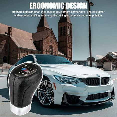 FOREHILL 6 Vitesses Pommeau de Levier de Vitesse pour BMW E34 E36 E38 E39 E46 E53 E60 E61 E63 E64 E83 E90 E91 E92 E93 Levier de Vitesses Handball Levier de Vitesses Handball (1/4)