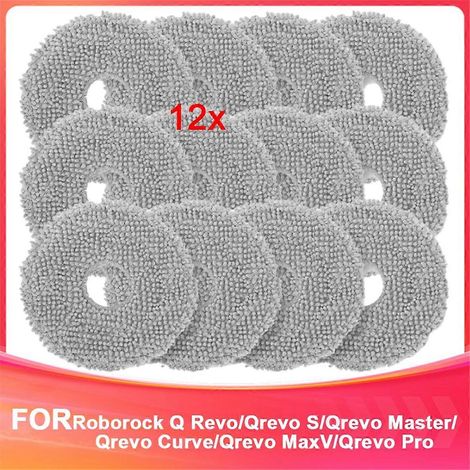 Austauschbares Waschtuch für die Roboter Q /Qrevo S /Qrevo Master, Packung mit waschbaren Wischmopps, kompatibles Wartungszubehör, effiziente Bodenreinigung, Originalersatzteil, häufige Verwendung. (1/5)