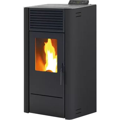 stufa a pellet ventilata caris "dalia" antracite 7,5 kw (1/3)