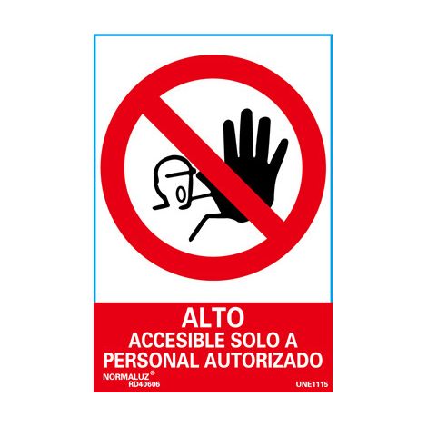 Schild „Zutritt verboten, nur autorisiertes Personal“ rd40006 (1/2)