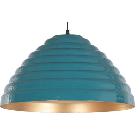 Lampara Techo Hierro 51X51X28 Lacado Azul (1/5)