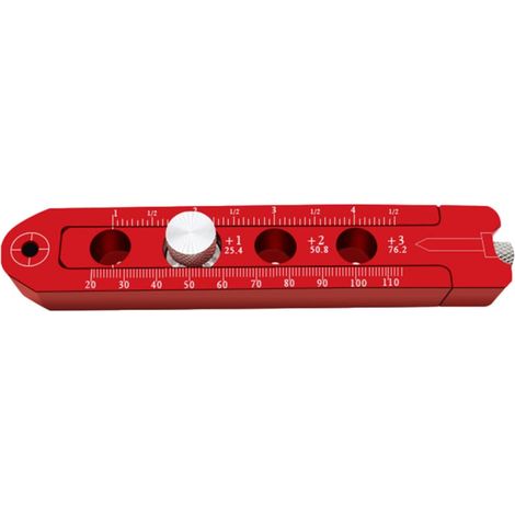 Compas Bois D’aluminium Alliage de Travail du Rouge Traçage Précis de Lignes Circulaires, Usage Atelier et Maison, Outil Léger pour Dessin et Marquage (1/4)