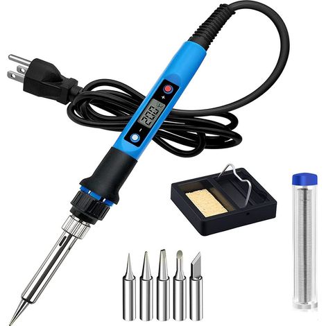 Fer à Souder Électronique 80W Professionnel avec Affichage LED, Régulation de Température Précise - Kit Soudure Électronique pour Réparation DIY