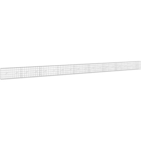 Gabione mit 5 mm Draht und 10x10 cm Maschen 900x20x50 cm vidaXL