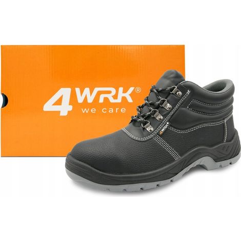 LEICHTE SCHUTZARBEITSSCHUHE AUS LEDER, ROBUSTE KNÖCHELN STIEFEL OB R43