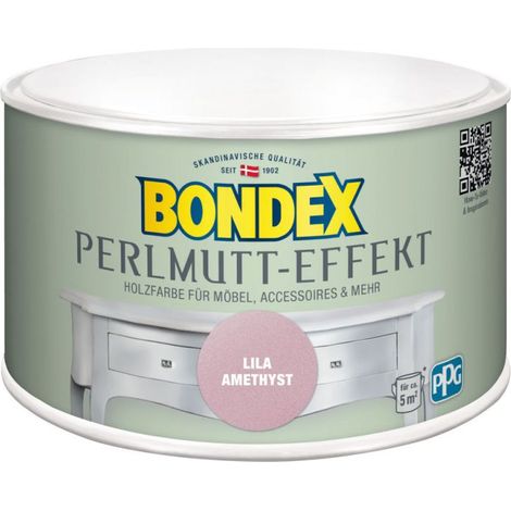 Bondex Holzfarbe Perlmutt-Effekt 500 ml, lila amethyst Möbelfarbe Innenfarbe (1/3)
