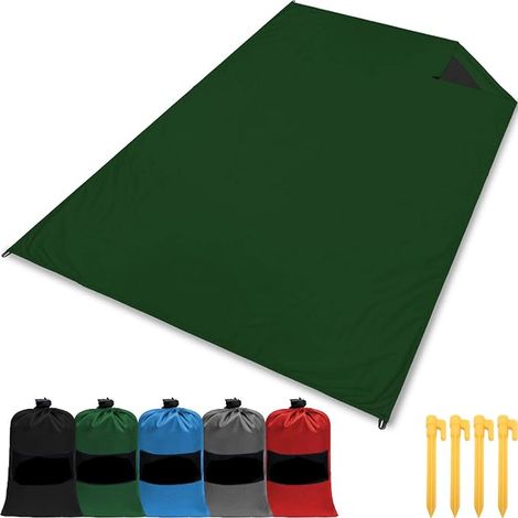 Tapis de Plage - Couverture de Pique-Niques  200x140cm  Vert (1/5)