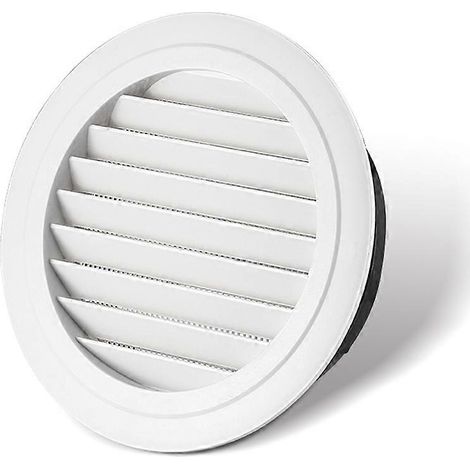 JANMIR-Grille d'aération ronde décorative - Grille murale/plafond réglable avec maille, 20 cm (1/4)