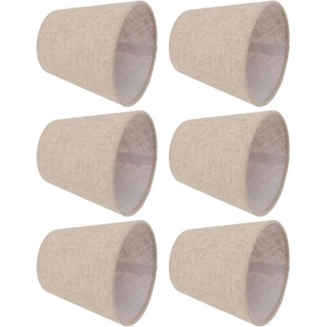 Abat-jour - - Petit Abat-jour - Tissu en Lin - Bonne Transmission de la Lumière - E14（1pcs）