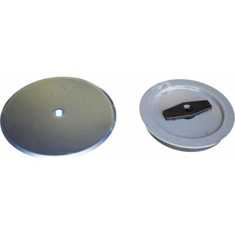 FPLUS tapa bote sifonico inox , Tapa expansión para bote PVC con embellecedor inoxidable 145 Ø mm
(mod. C-140 y C-140-B)