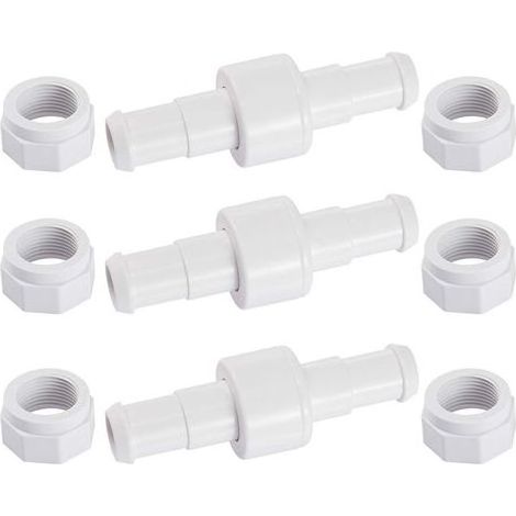 D20 Lot de 3 Raccords Rotatifs pour Tuyau D'arrosage avec 6 Embouts D15 Compatibles avec Polaris 180 280 380 Robot Nettoyeur Piscine (1/5)