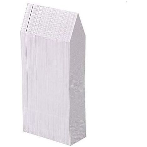 Étiquettes de jardin en plastique blanc Ulisem, 100 pièces, 10 x 2 cm (1/4)