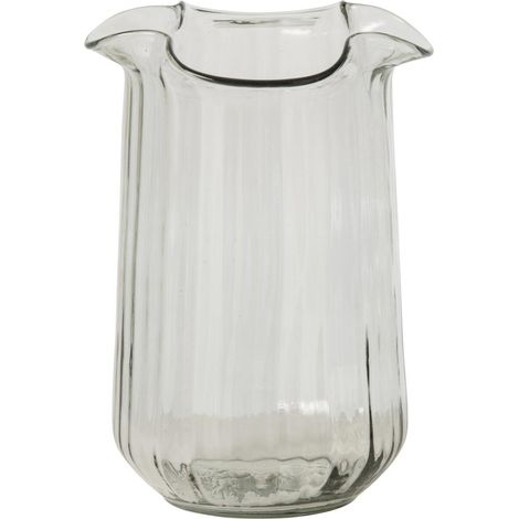 Vase Design en Verre "Halvor" 34cm Transparent (1/2)