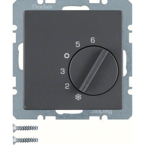 Berker Régulateur Q.1/Q.3 Anthracite Thermoplastique