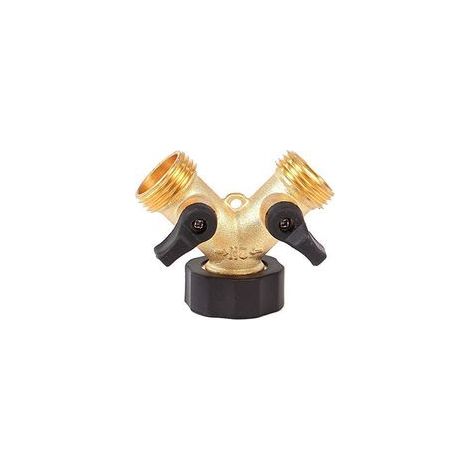 Kanana 2-voies Y-Distributeur pour Zulaufschläuche, 3/4 Pouces pour Connexion de 2 Appareils (YV03) (1/5)