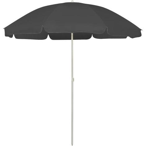 Parasol de plage Anthracite 240 cm (1/5)