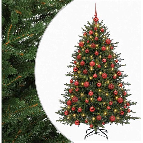 Albero di Natale artificiale con palline 210 cm 300 LED vidaXL (1/5)