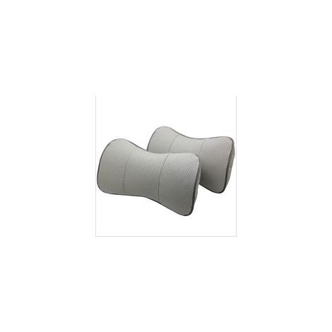2 pcs Cuir véritable Appui-tête de Voiture Oreiller Cou Reste Oreiller Housses de Coussin d'assis (1/5)