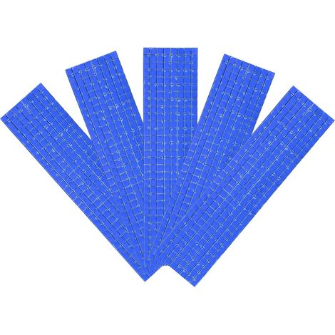 2360 Autocollants de Carreaux de Mosaïque Miniatures Auto-Adhésifs de 5 x 5 mm en Miroir Carrés en Verre pour la Fabrication de Décorations Artisanales de Boule Disco, Bleu (1/5)