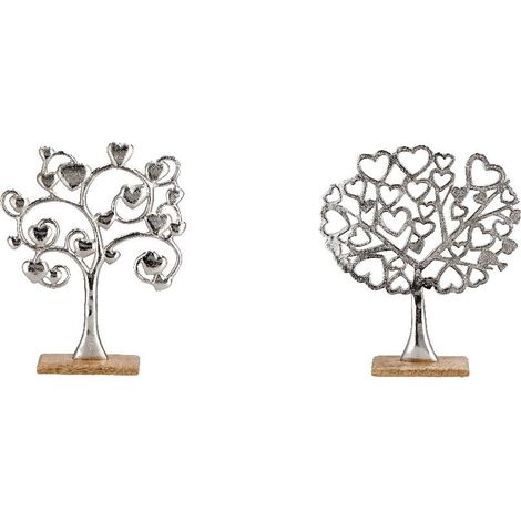 Decorazione Casa in Metallo e Legno Albero della Vita 2 Modelli (1/2)