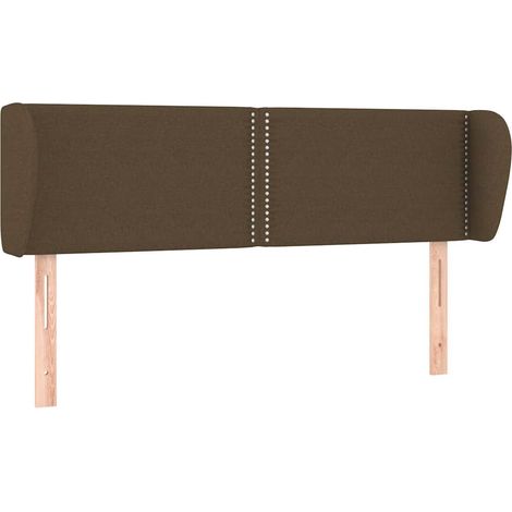 Maison Exclusive - Cabecero de tela gris oscuro 147x23x78/88 cm (1/5)