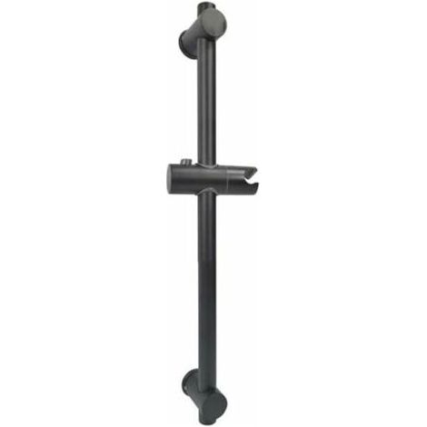 Barre de douche en acier inoxydable 304 – Supports réglables en hauteur et angle – Finition brossée – Longueur 66 cm – Hauteur 660 mm (1/5)