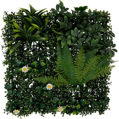 Carré Végétal Artificiel Jungle "Izy" 50cm Vert