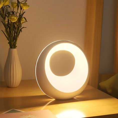 Lampe de chevet tactile à intensité variable avec télécommande, veilleuse LED pour chambre de bébé avec changement de couleur RVB