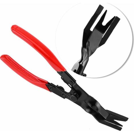 GABRIELLE Pince À Degrafer En Polypropylène + Acier Au Manganèse 240mm Porte Rivets Clips Pinces Antirouille Pince D'extraction D'agrafes Antidérapant Avec Ressort Pour Voiture Meubles Panneau De Port