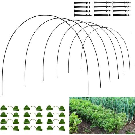Filiyano-Arceaux de serre en aluminium, tunnels de jardin, arceaux de serre en fibre de verre, arceaux de tunnel pour potager surélevé (1/5)
