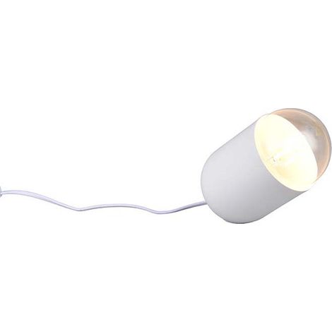 Nachttischleuchte Beistellleuchte Tischlampe E27 weiß Schlafzimmer H 13,5 cm